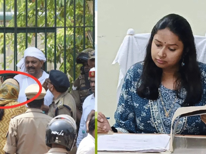 कब्रिस्तान में मुख्तार अंसारी के सांसद भाई से भिड़ गईं कलेक्टर