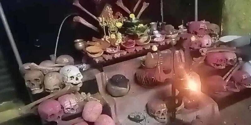 फार्म हाउस में 25 खोपड़ियां..सोने के लिए हड्डियों का बिस्तर